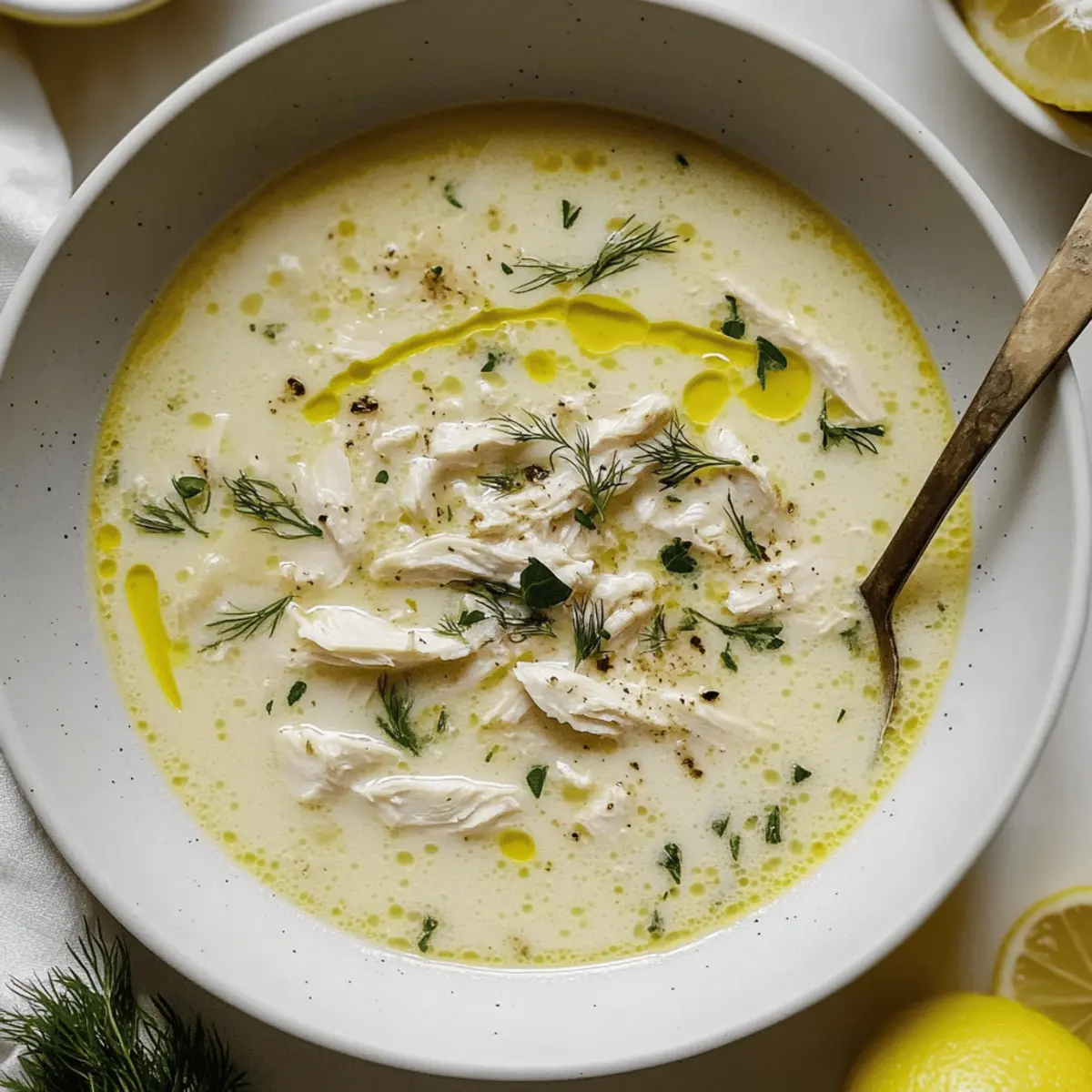 Greek Lemon Chicken Soup
