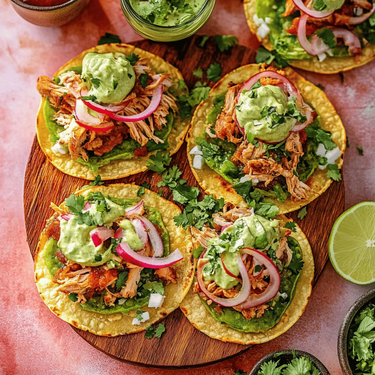 Tasty Rotisserie Chicken Tostadas