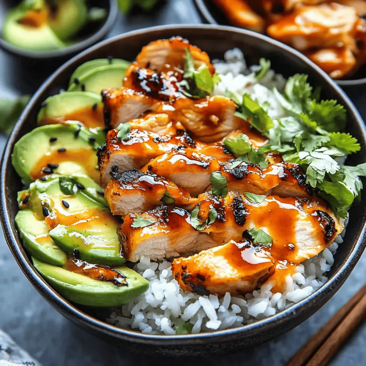 Irresistible Spicy Honey-Ginger Chicken Bowls with Creamy Sauce