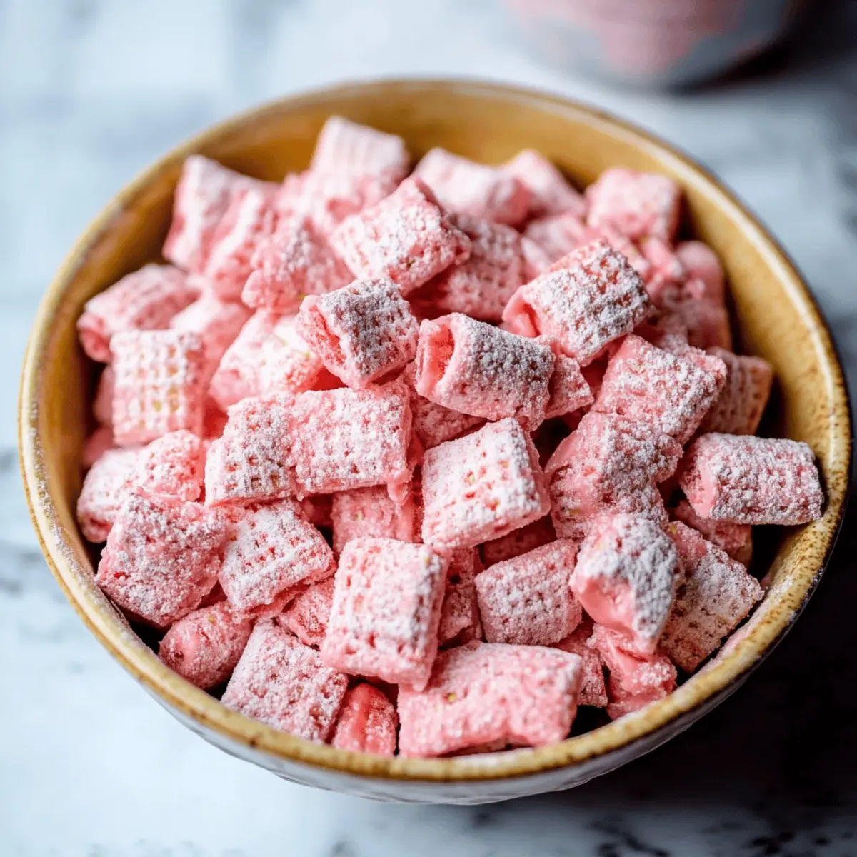 Fluffy Strawberry Shortcake Puppy Chow Recipe in Just 17 Minutes