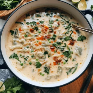 Best Creamy Potsticker Soup