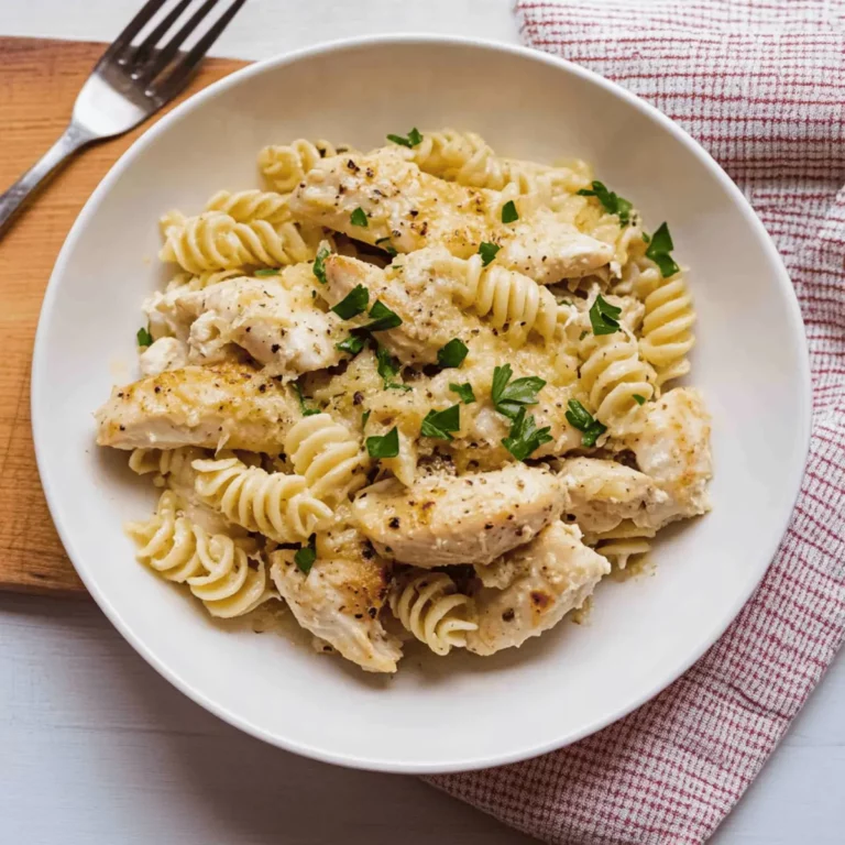 4 Ingredient Crockpot Garlic Parm Chicken