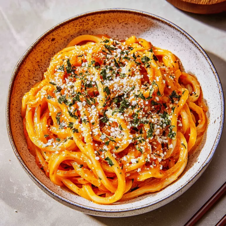 Creamy Gochujang Udon Noodles