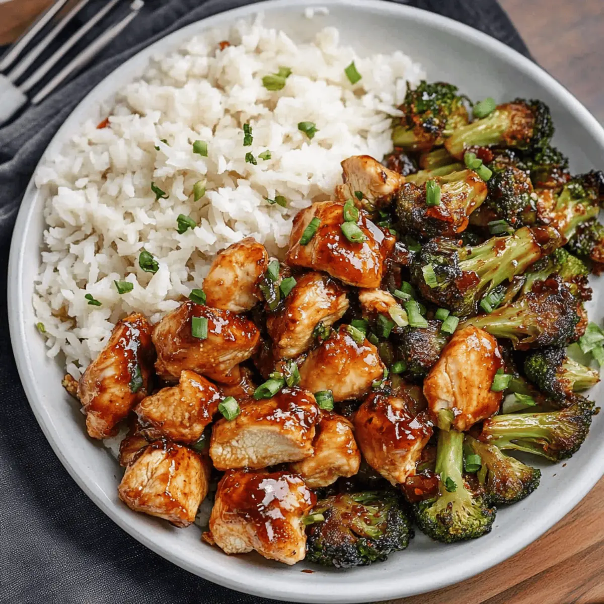 Air fryer sweet chili chicken and Brussels