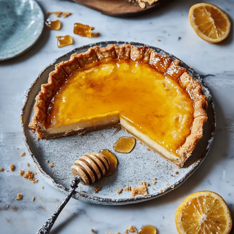 Homemade Greek Melopita Recipe with Golden Honey Flavor