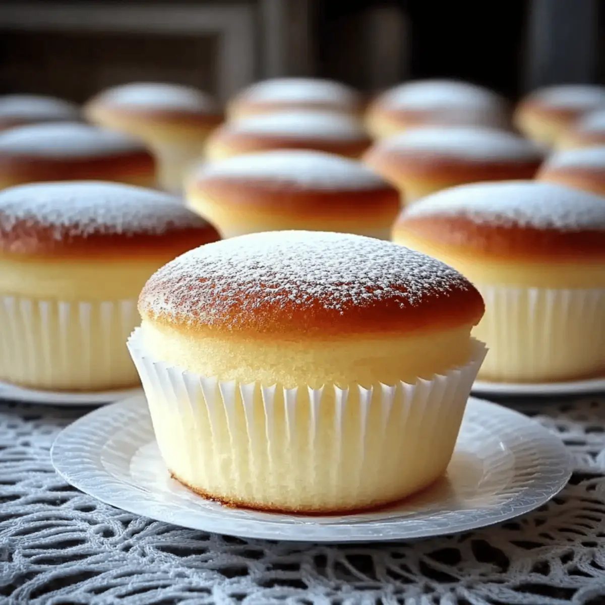Fluffy Japanese Cotton Cheesecake Cupcakes You Must Try