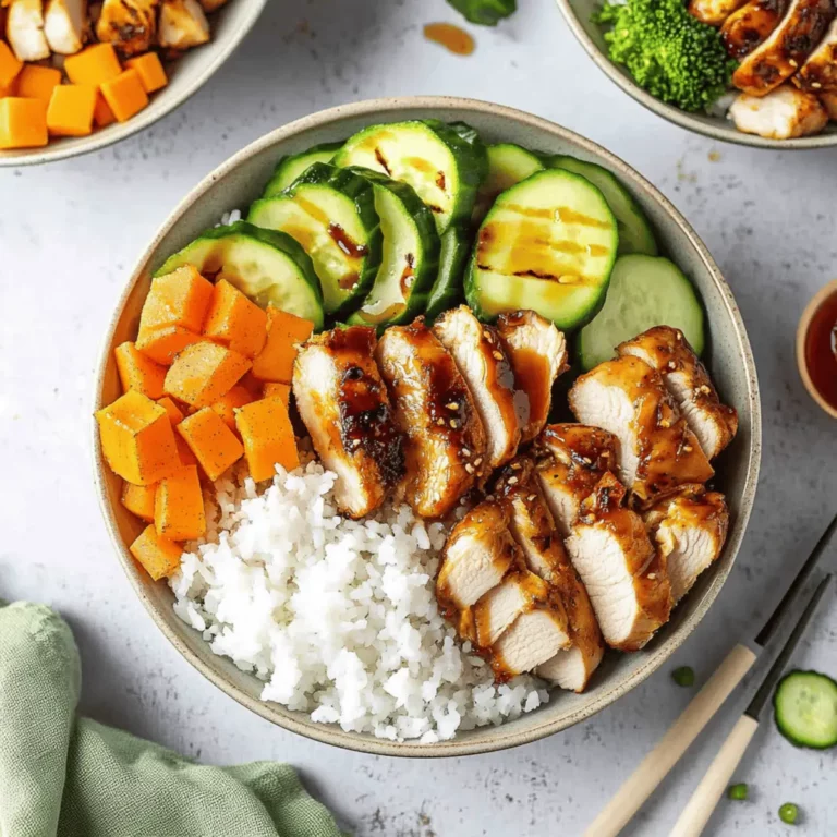 Healthy Hot Honey Chicken Bowls