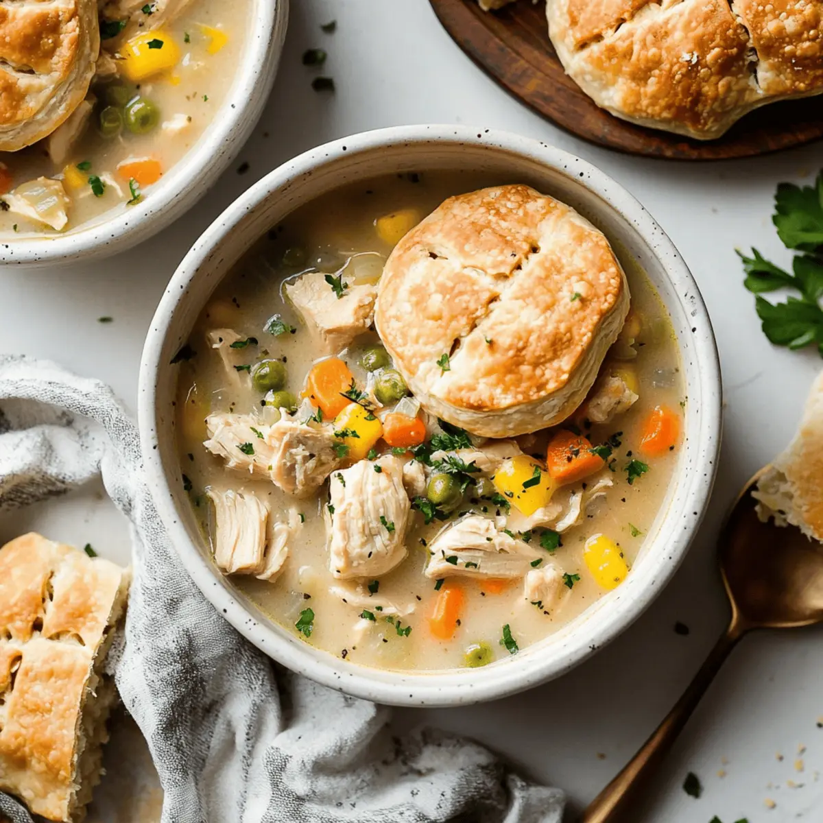 Healthy Chicken Pot Pie Soup Made Easy in Your Slow Cooker