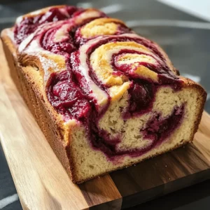 Raspberry Swirl Brioche Loaf Recipe