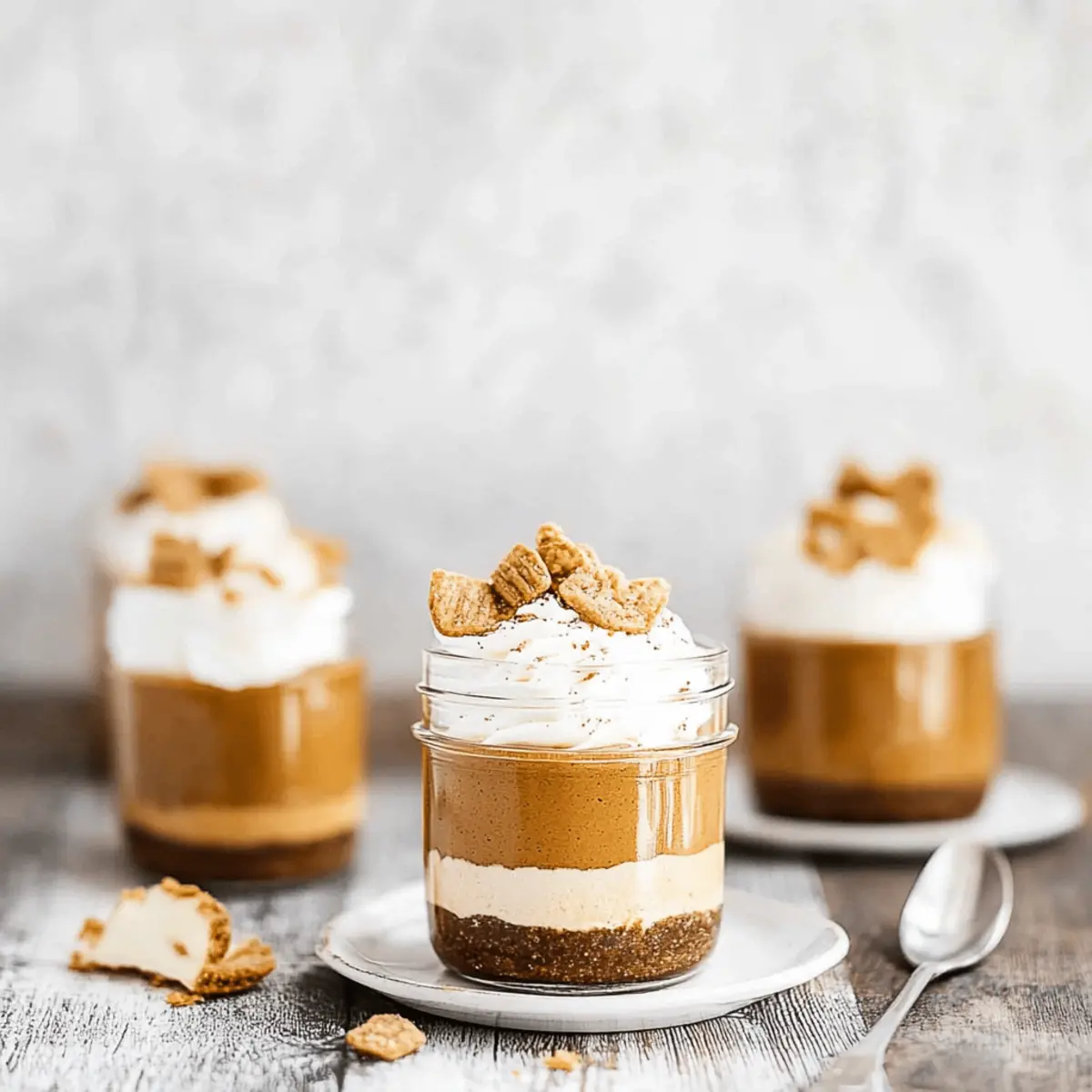 No-Bake Pumpkin Cheesecake Jars