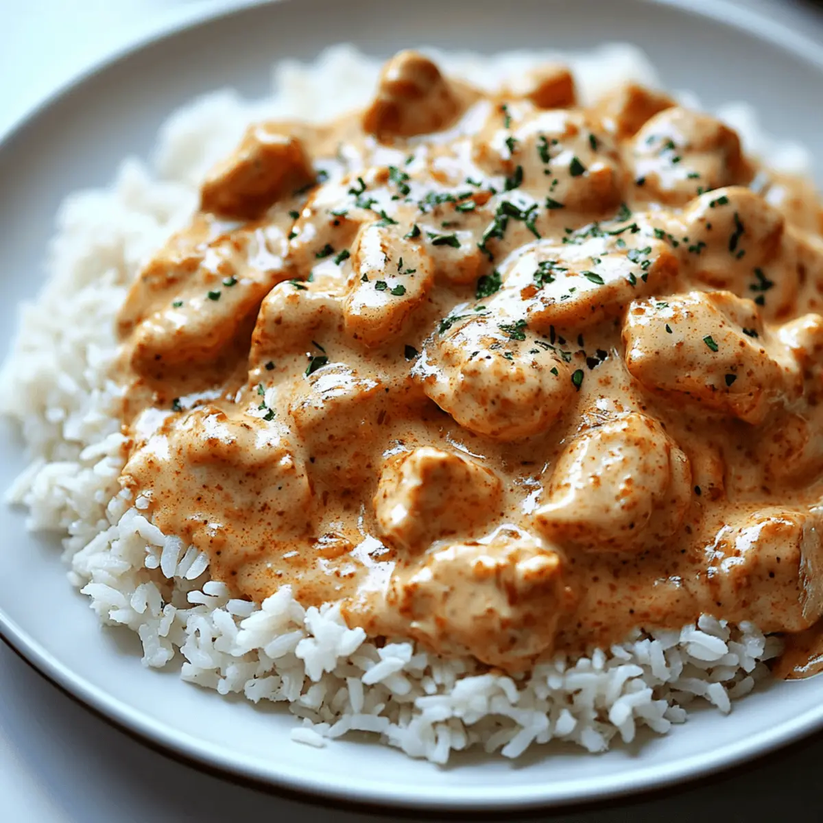 Quick and Easy Creamy Smothered Chicken and Rice Recipe