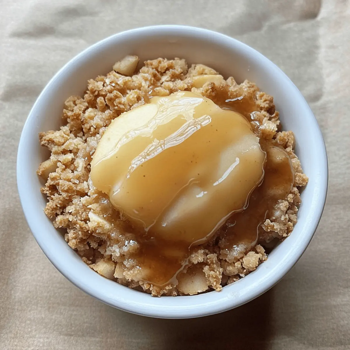 Delicious Single Serving Apple Crumble Recipe for One