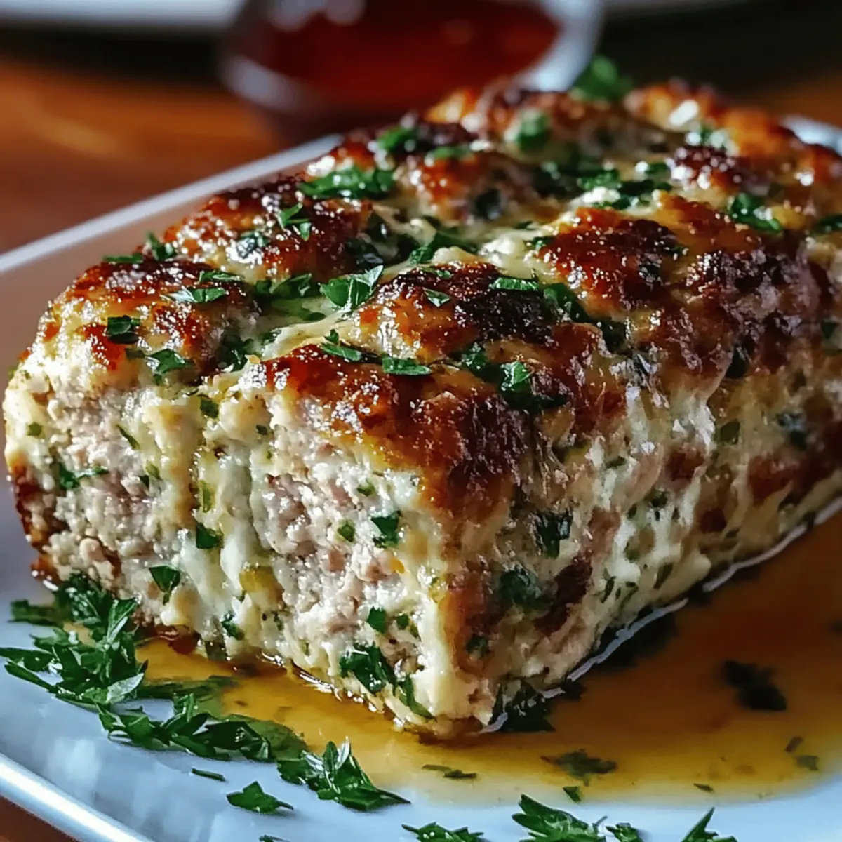 Melt-in-Your-Mouth Garlic Parmesan Chicken Meatloaf Recipe