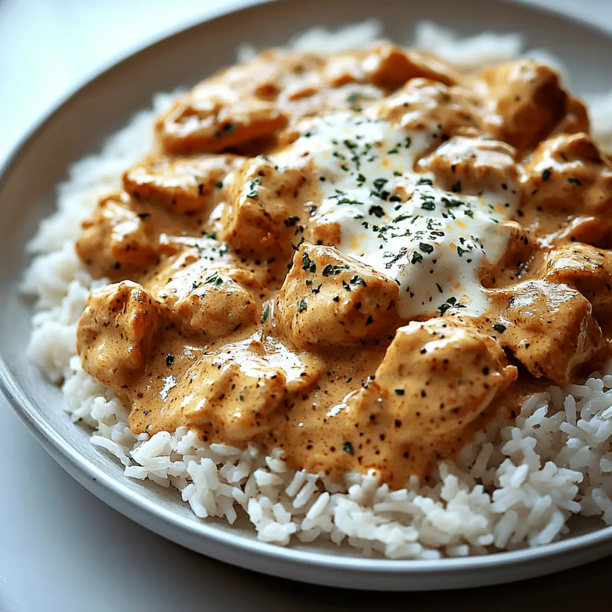 Quick and Easy Creamy Smothered Chicken and Rice