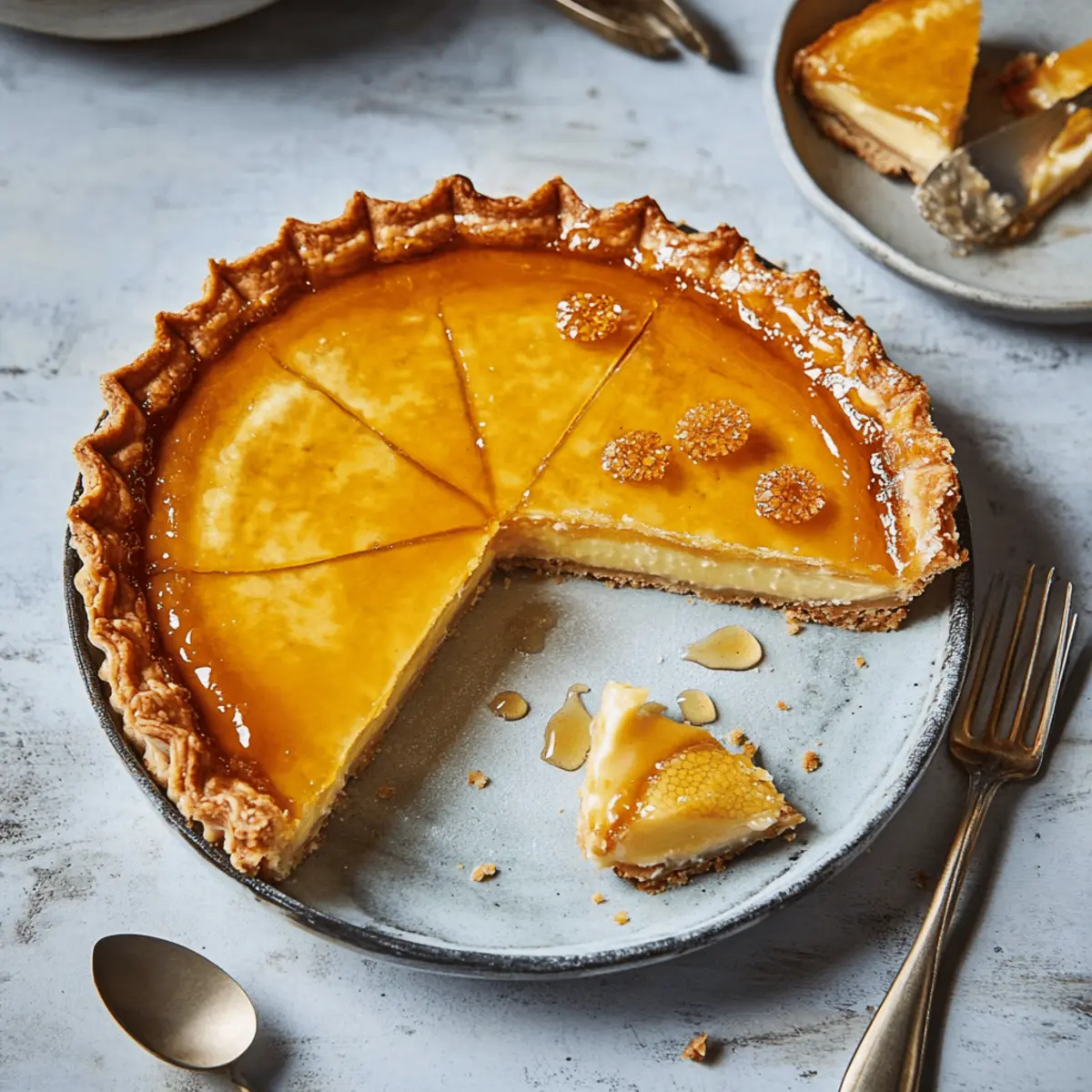 Homemade Greek Melopita Recipe with Golden Honey Flavor Delight