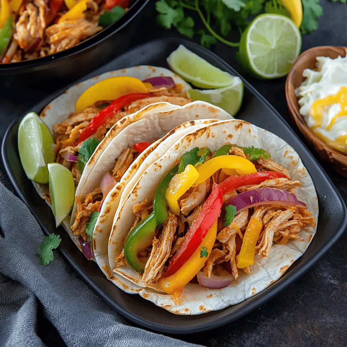 Easy Crockpot Fajitas Recipe with Chicken and Peppers