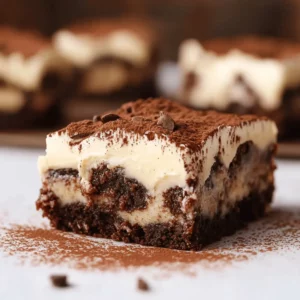 Easy Tiramisu Brownies