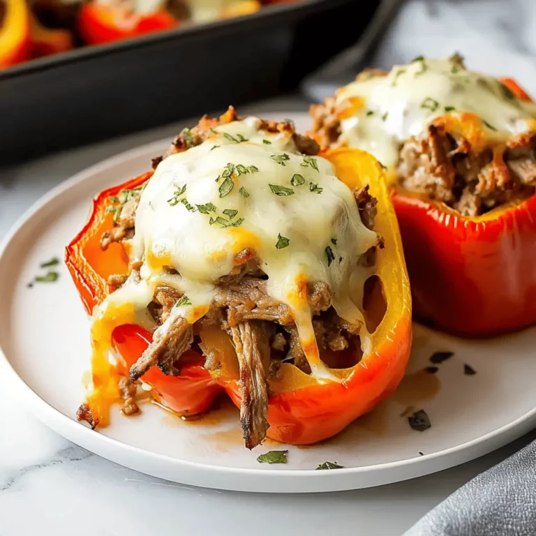 Philly Cheesesteak Stuffed Peppers