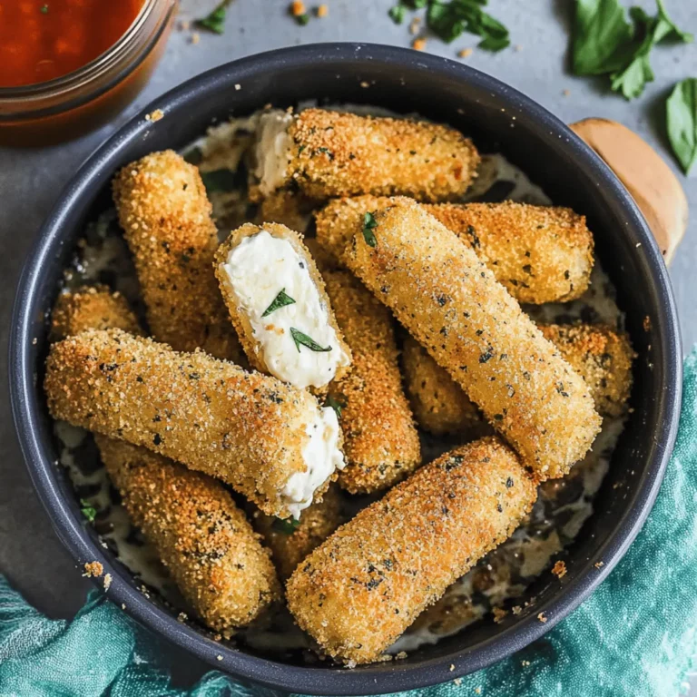 Oven-Baked Mozzarella Sticks