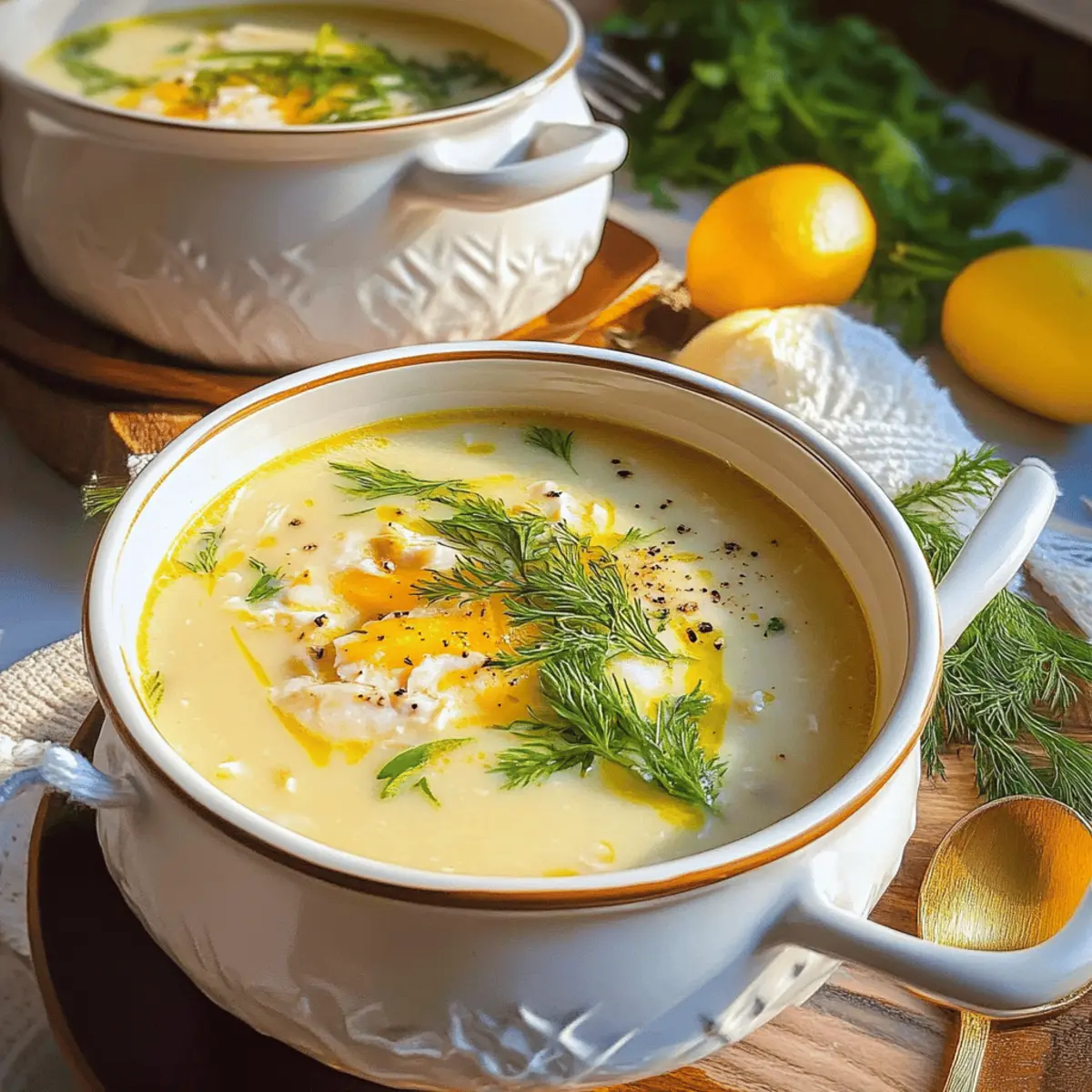 Delicious Avgolemono Soup Recipe with Lemon and Chicken Comfort