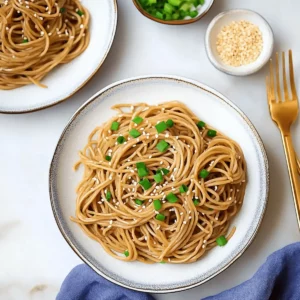 Easy Peanut Sesame Noodles