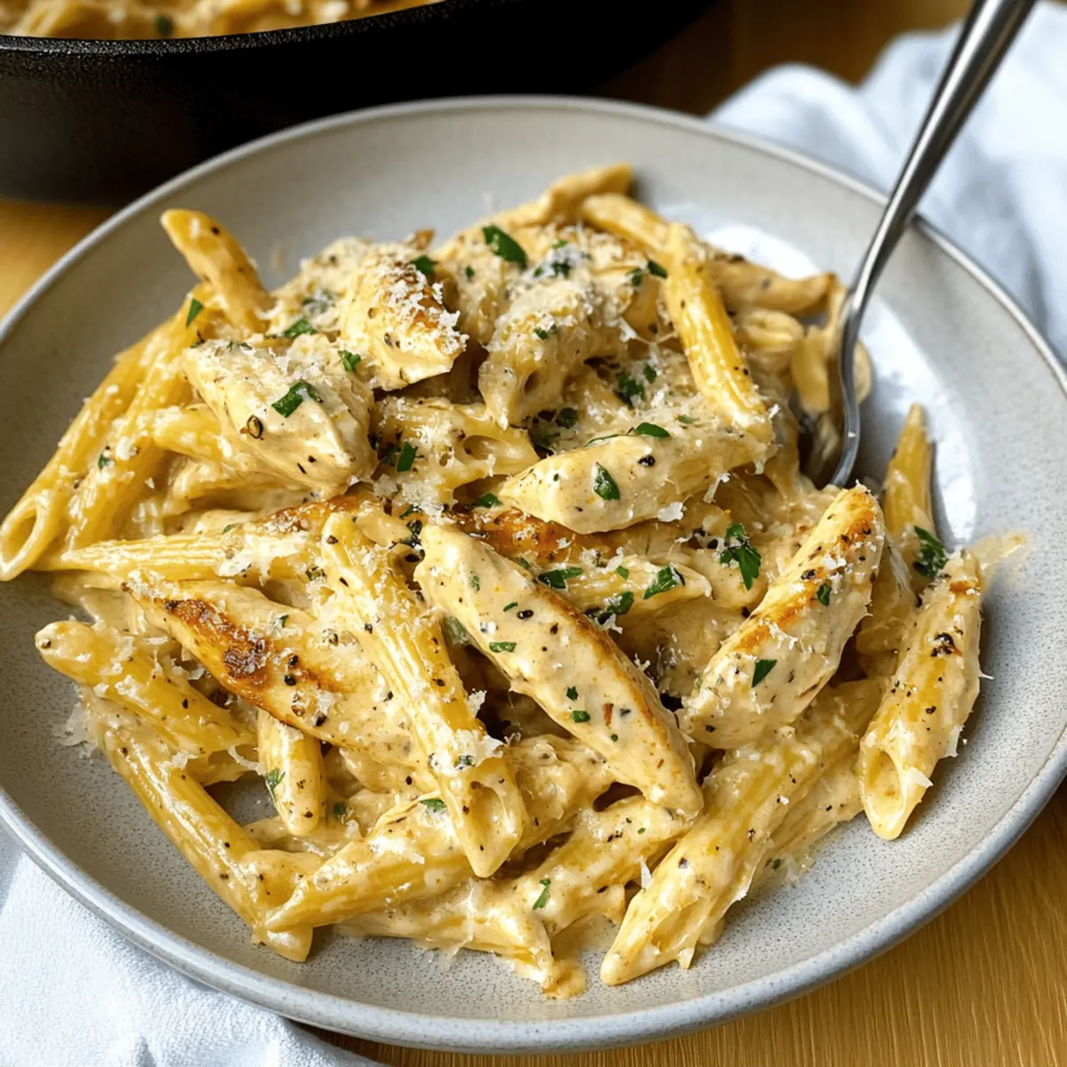 Creamy Garlic Parmesan Chicken Pasta