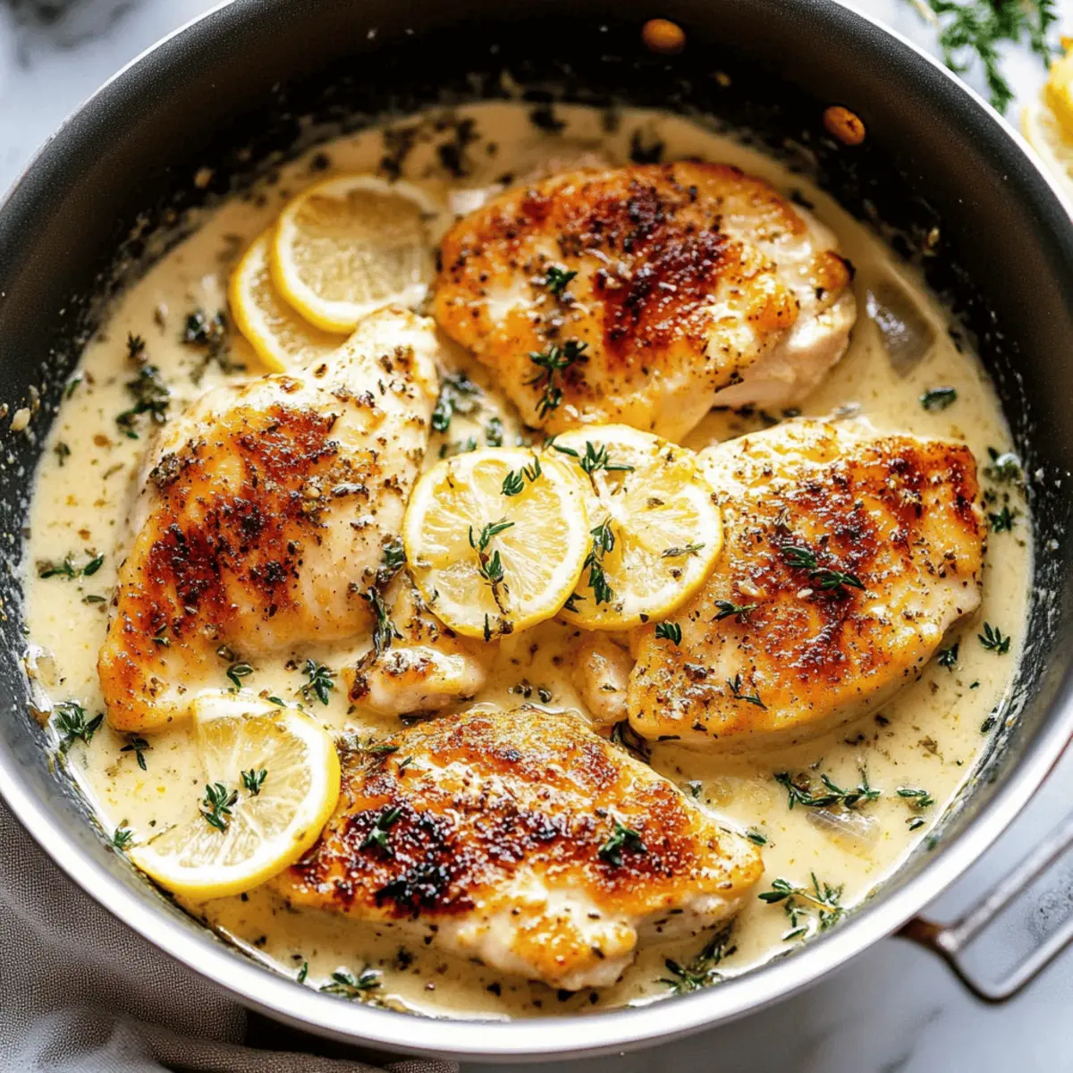 Creamy Lemon Herb Parmesan Chicken Piccata Recipe in 30 Minutes