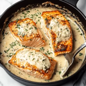 Baked Boursin Salmon