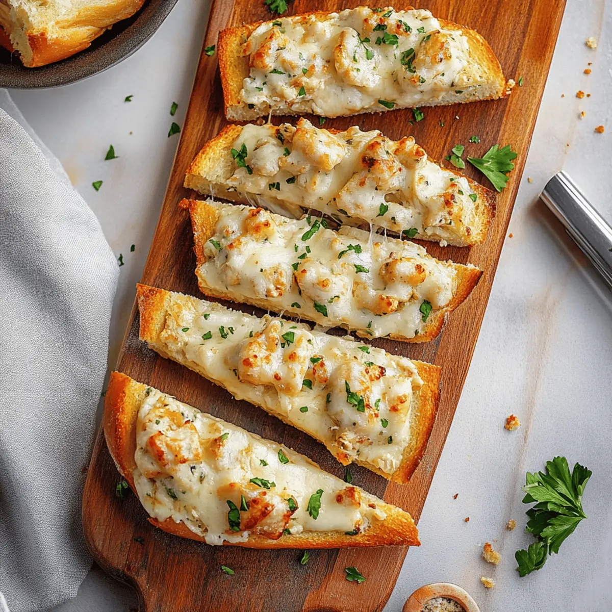 The Viral Chicken Alfredo Garlic Bread Recipe You Need to Try