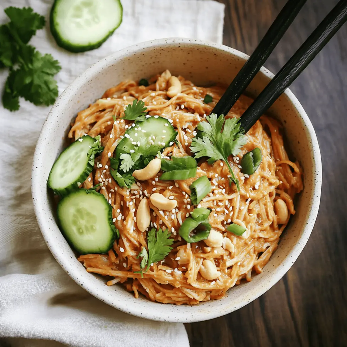 Delicious Spicy Peanut Noodles with Cucumber in 20 Minutes