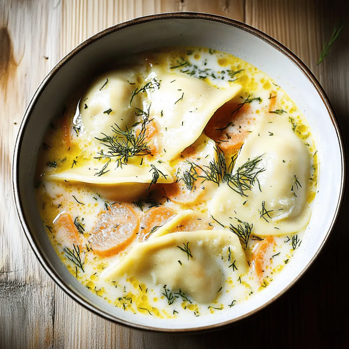 Pierogi Dill Soup