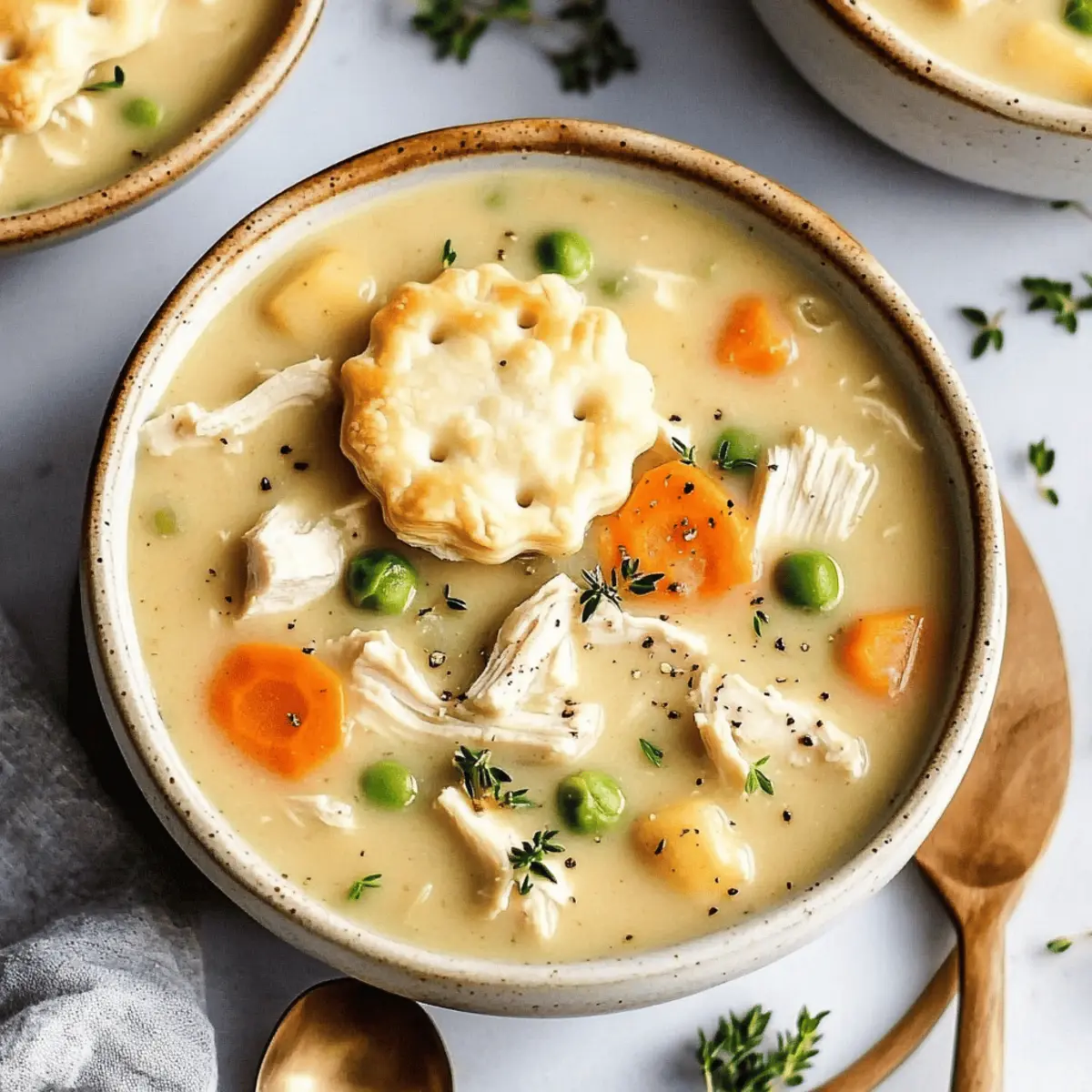 Healthy Chicken Pot Pie Soup Recipe for Comforting Warmth