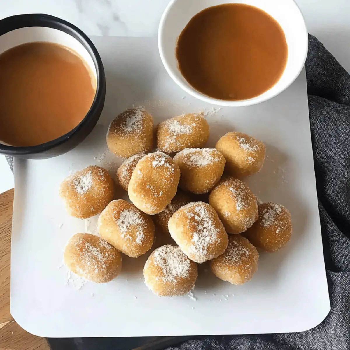Easy Baked Churro Bites with Homemade Dulce de Leche Recipe