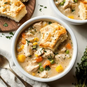 Healthy Chicken Pot Pie Soup