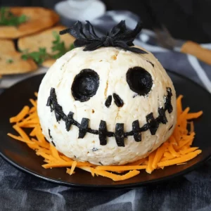 Skellington Cheese Ball Appetizer
