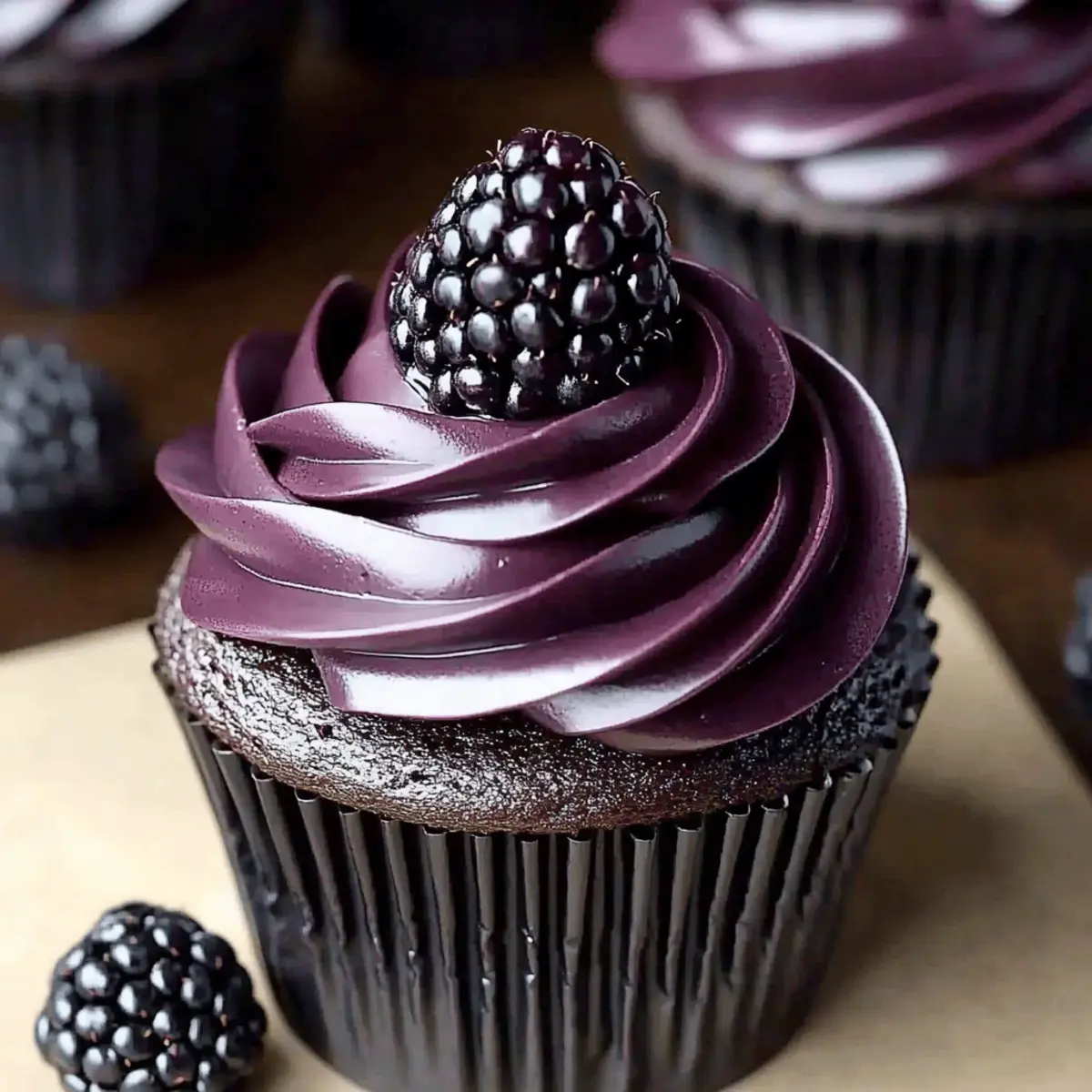 Delicious Dark Chocolate Blackberry Cupcakes Recipe for All Occasions