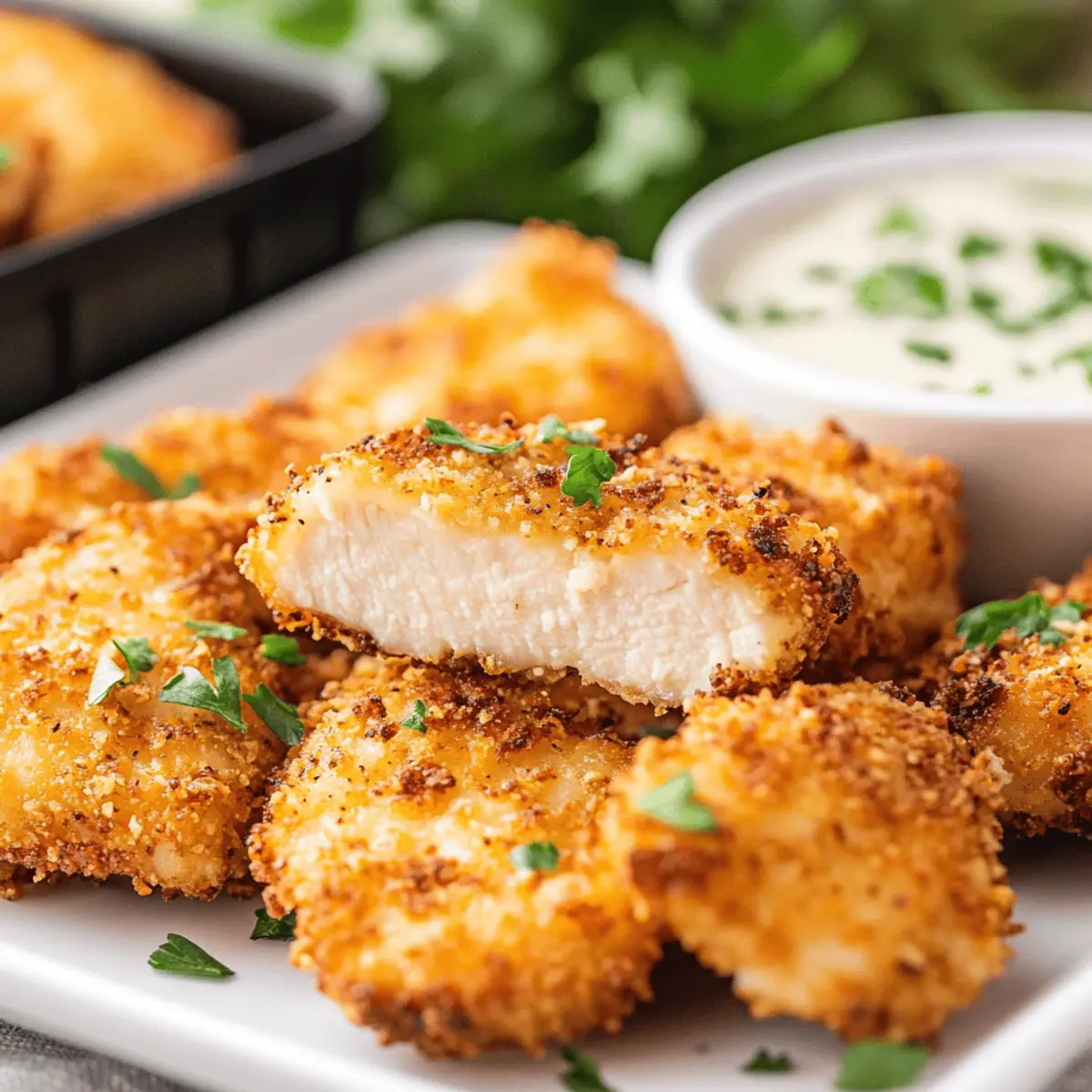 Crispy Air Fryer Ranch-Crusted Chicken Bites Recipe in 1 Hour