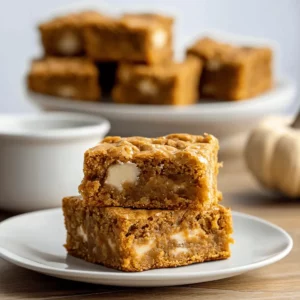 Easy Pumpkin Maple Blondies Recipe