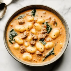 Creamy Italian Sausage Gnocchi Soup
