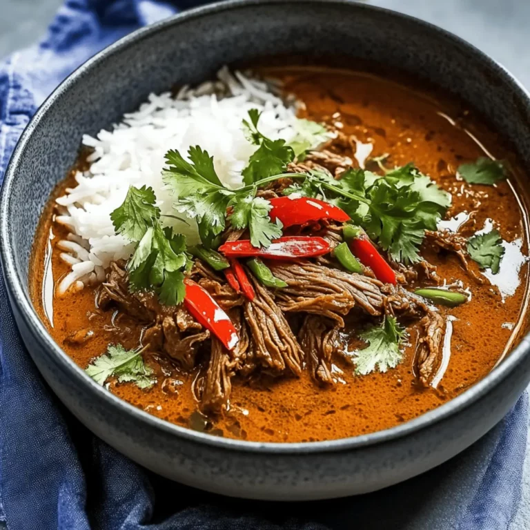 New! Coconut Red Curry Drip Beef