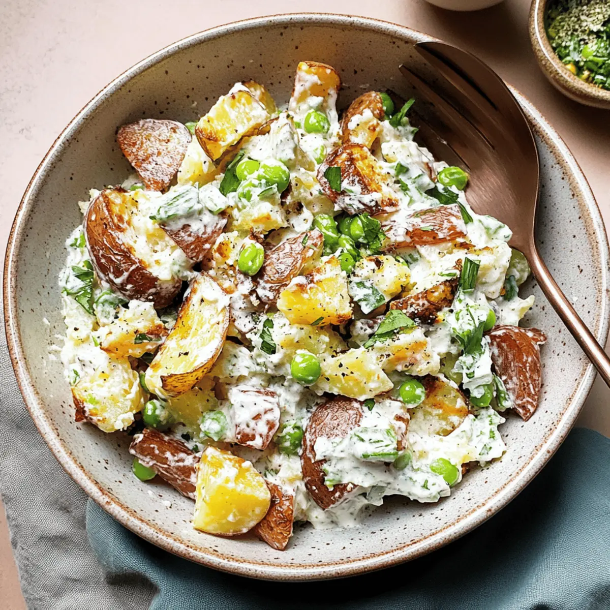 Crispy Smashed Potato Salad