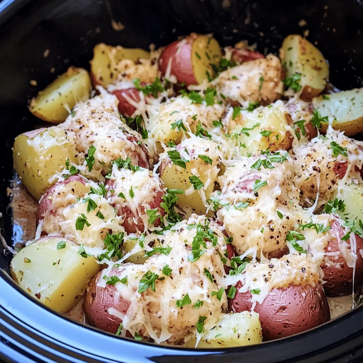 Garlic Parmesan Crockpot Chicken and Potatoes Recipe Easy Delight