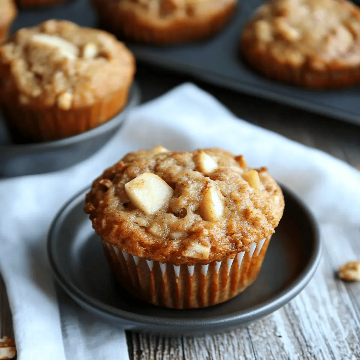 Deliciously Healthy Apple Cinnamon Greek Yogurt Muffins Recipe