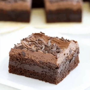 Chocolate Mousse Brownies