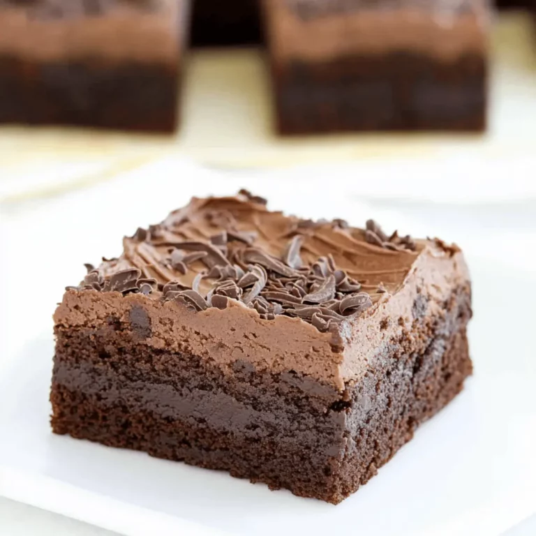 Chocolate Mousse Brownies