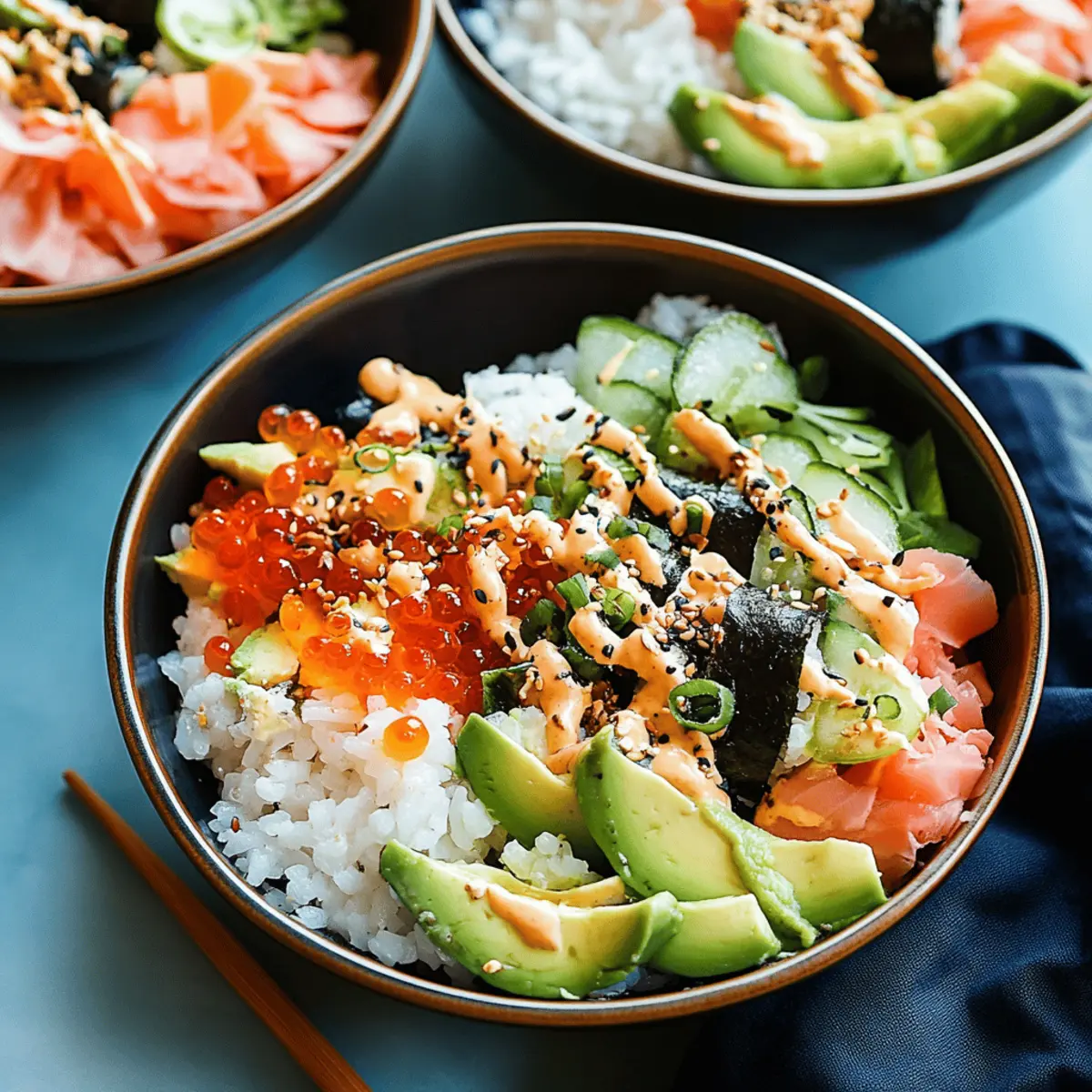 California Roll Sushi Bowls