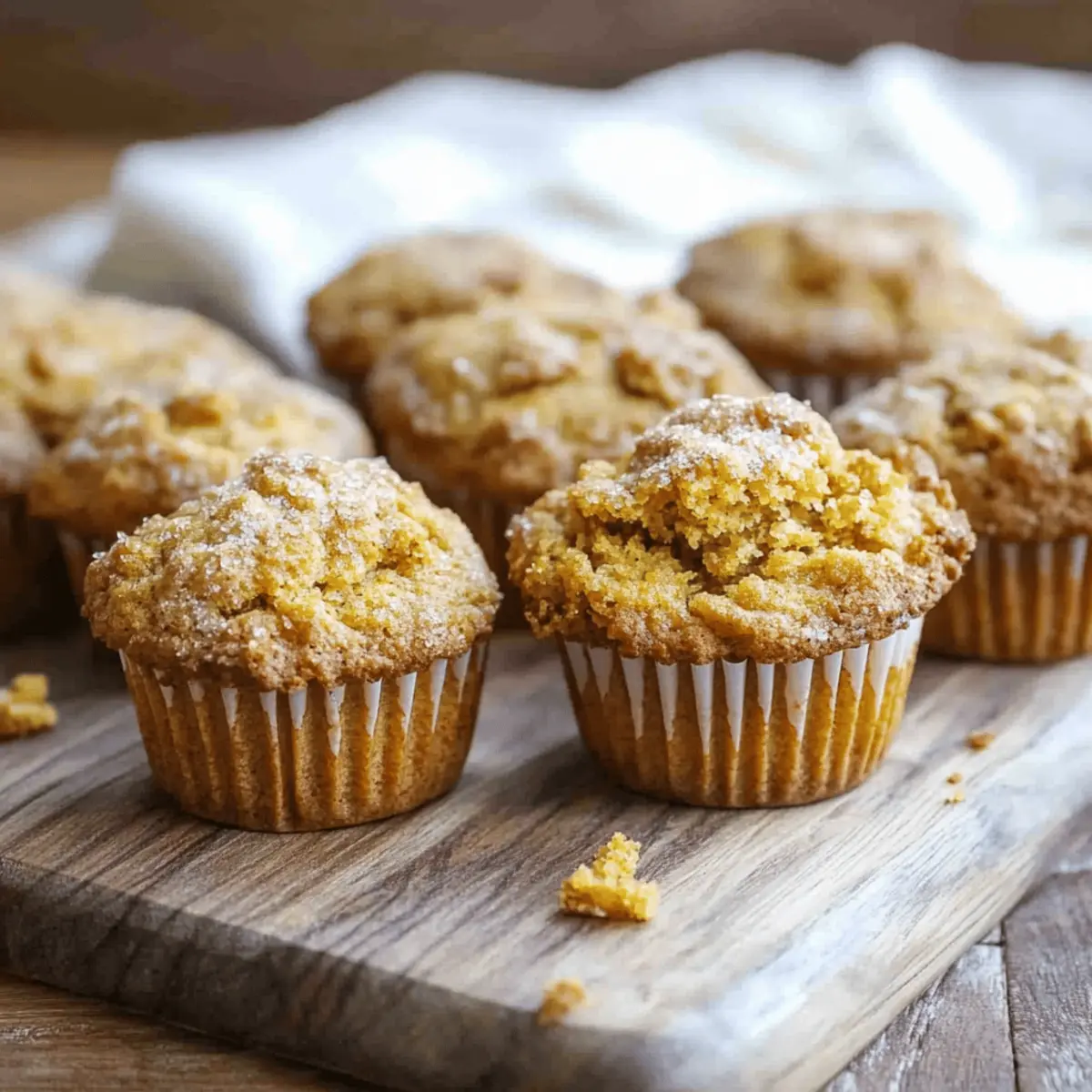 Delicious Sourdough Pumpkin Muffins Recipe with Crumble Topping
