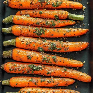 Garlic Herb Roasted Carrots