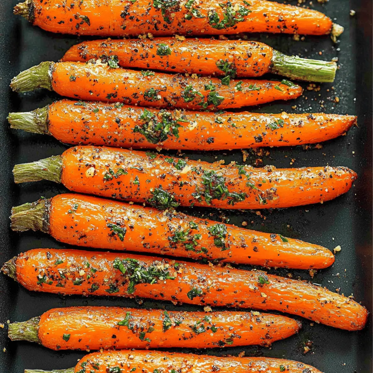 Garlic Herb Roasted Carrots