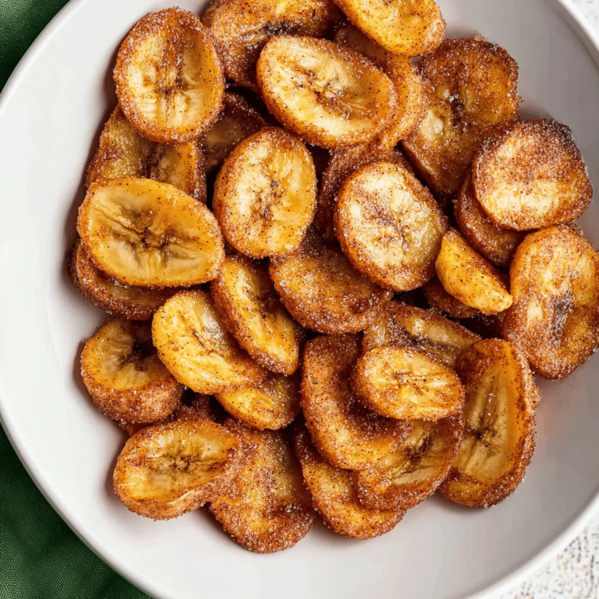 Cinnamon-Sugar Air Fryer Banana Chips Recipe in 30 Minutes